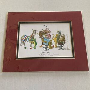 Robert Marble Framed “STYLIN” Reproduction Size 10” x 8” NWOT